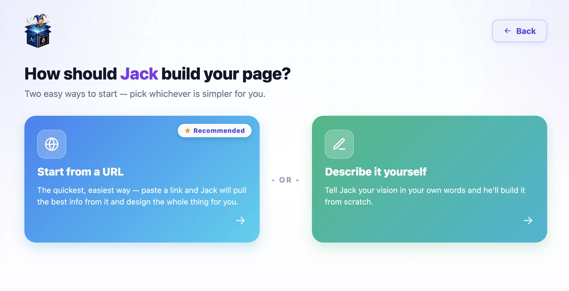 MagicBox Jack builder example showing a promotional design being created